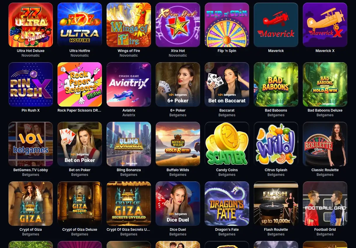 Spirit Casino App Spielauswahl auf Smartphone